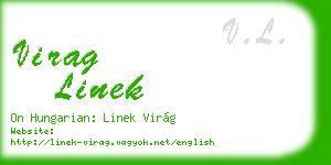 virag linek business card